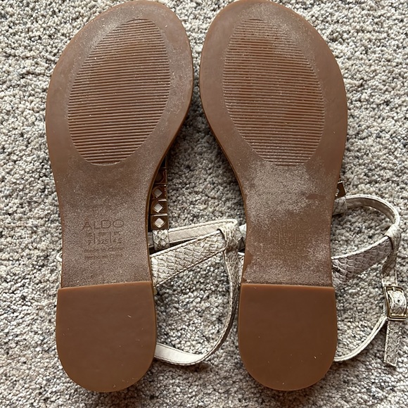 Aldo cream sandals size 7 - Picture 2 of 3